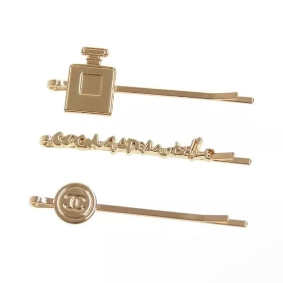 CHANEL COCO Hairpin / Hair Accessory Coco Mademoiselle Limited Edition Gold NIP - Picture 4 of 12